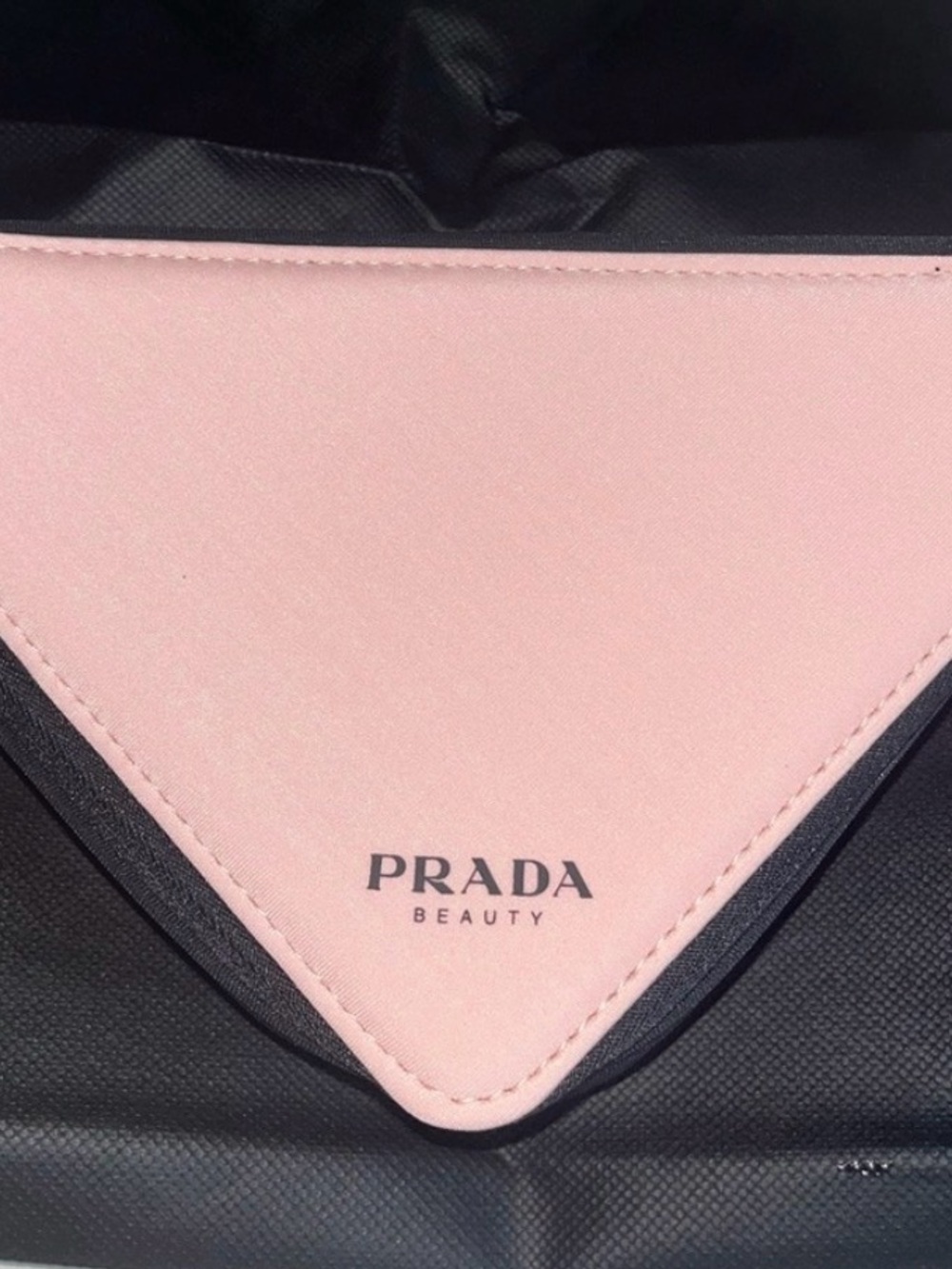 Prada Beauty Pink Envelope Cosmetic Pouch